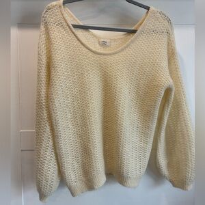 Wilfred white balloon sleeve sweater size XS